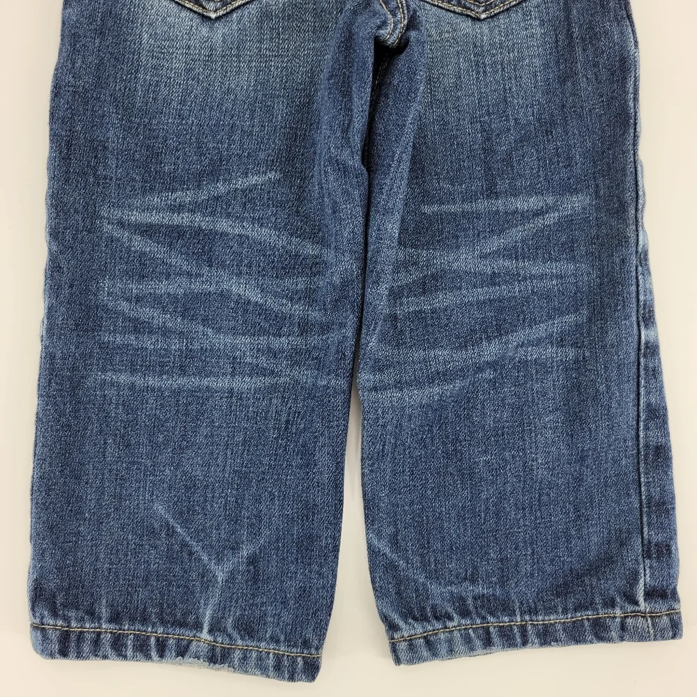 Gap Baby Toddler Jeans Size 2T Distressed Loose Fit Denim Adjustable Waist